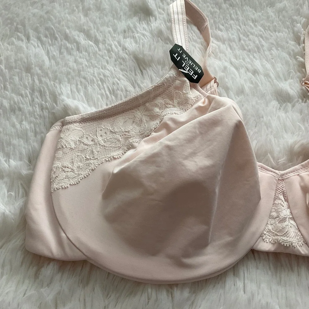 Olga Cloud 9 Minimizer Super Soft Lace Detail Bra - Size 38D - NEW